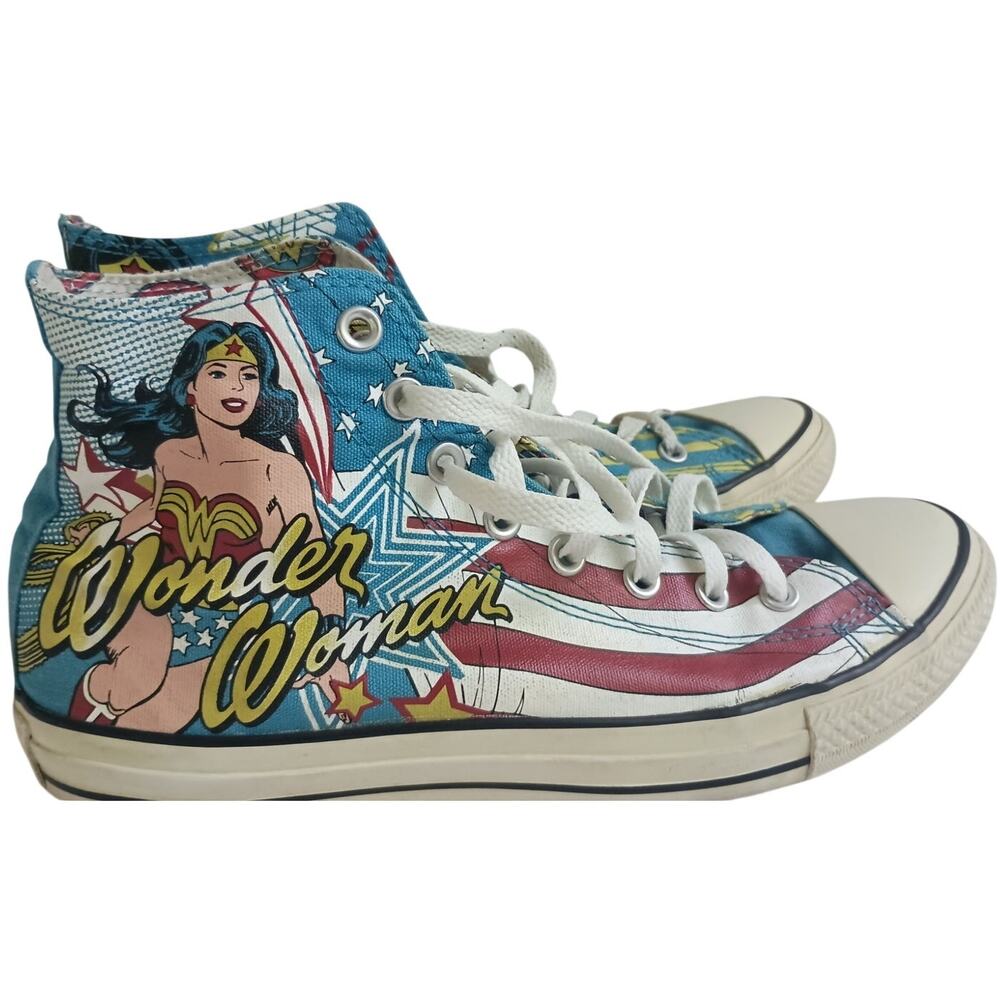 Converse Chuck Taylor Wonder Woman hi top sneakers DC Comics Men's 9/ Women's 11